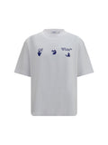 Off-White Graphic Logo Print T-Shirt — White