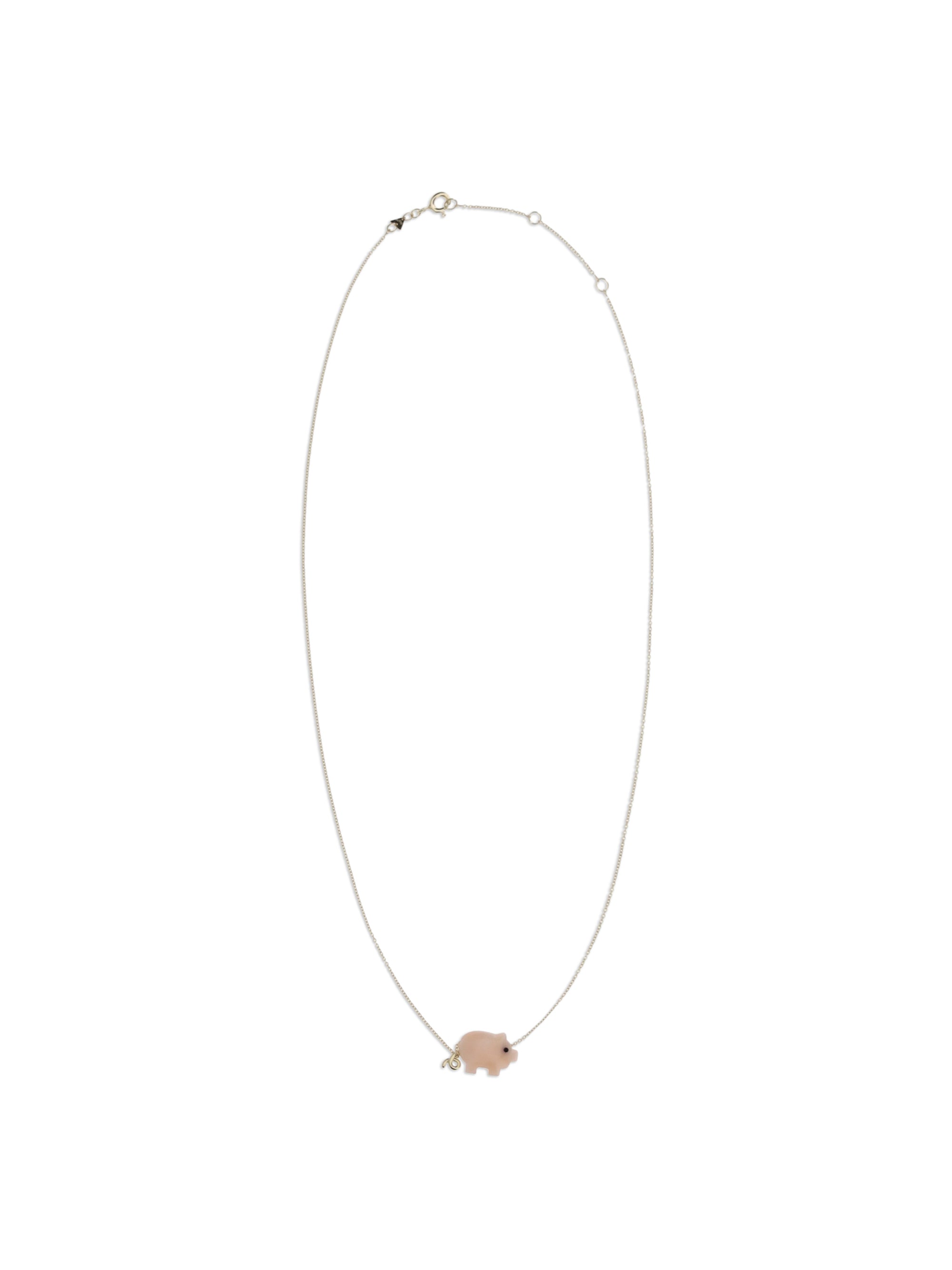 Aliita Piggy Necklace — Yellow
