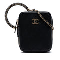 Calfskin Stitched Cup Of Tea Vanity Case