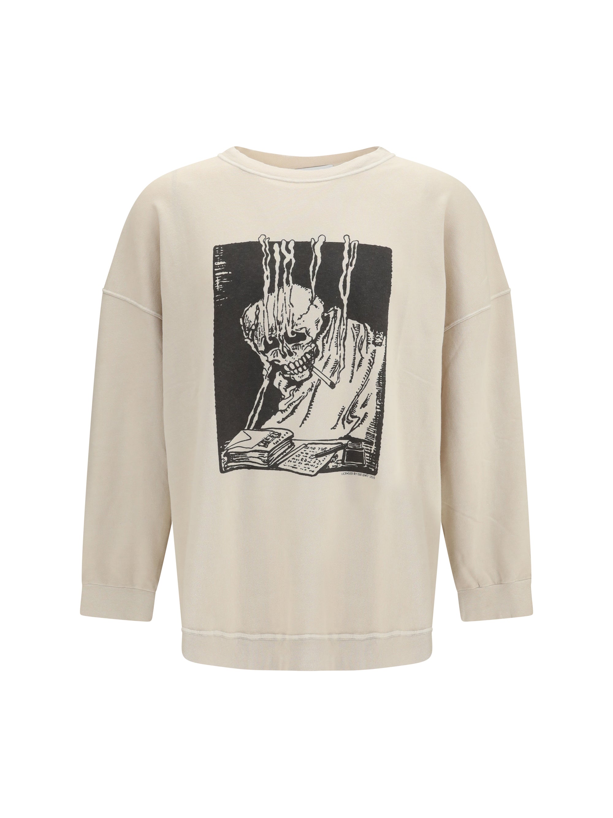 Our Legacy Graphic Print Sweatshirt — Beige