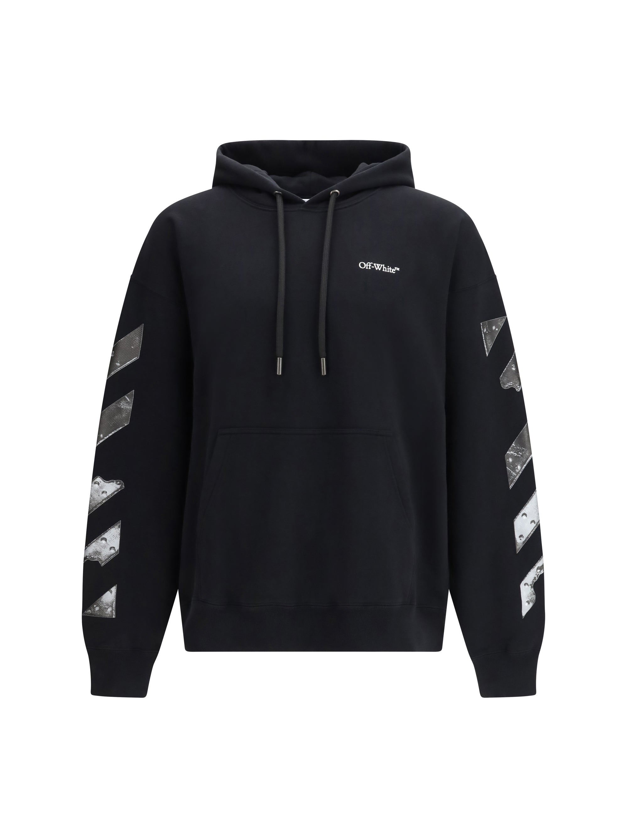 Off-White Metal Arrow Graphic Hoodie — Black