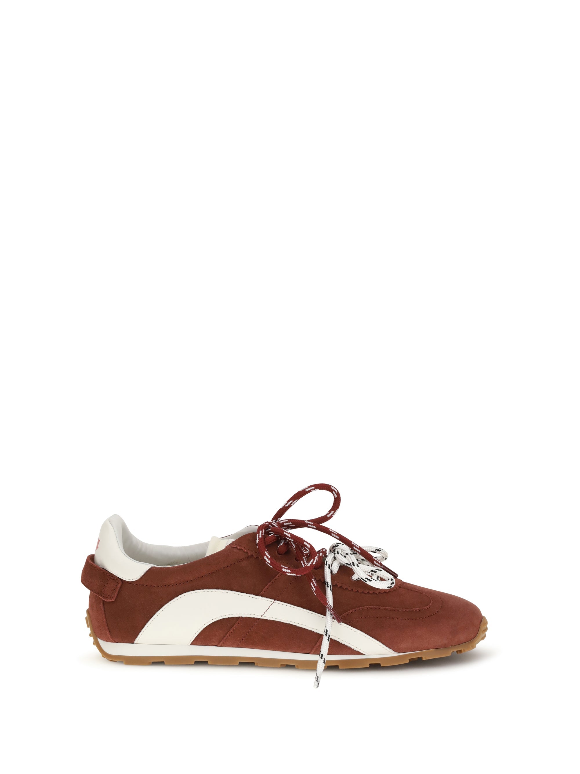 Dsquared2 Suede Paneled Sneakers — Brown