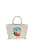 Ganni Easy Shoulder Bag — Beige