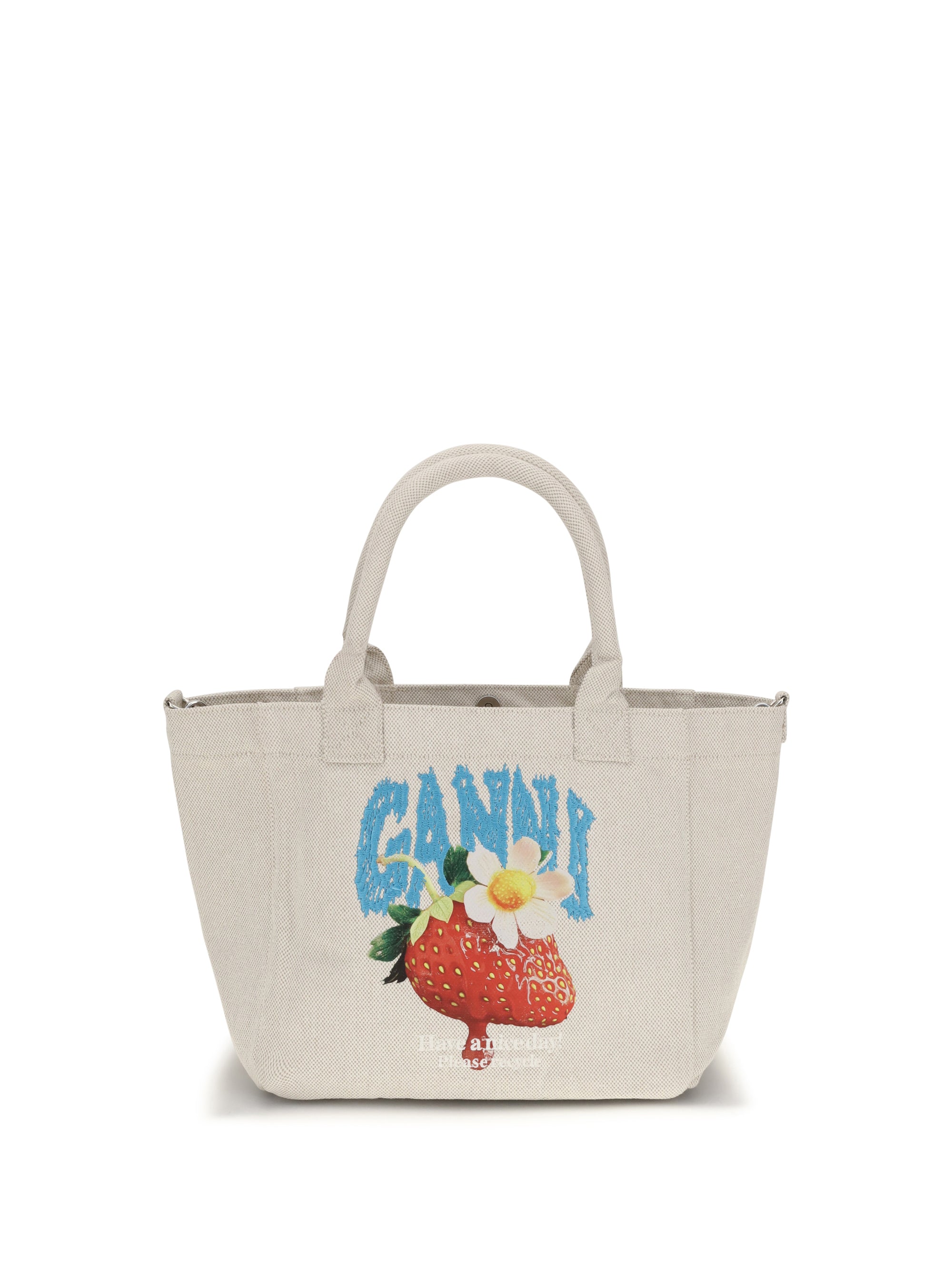 Ganni Easy Shoulder Bag — Beige