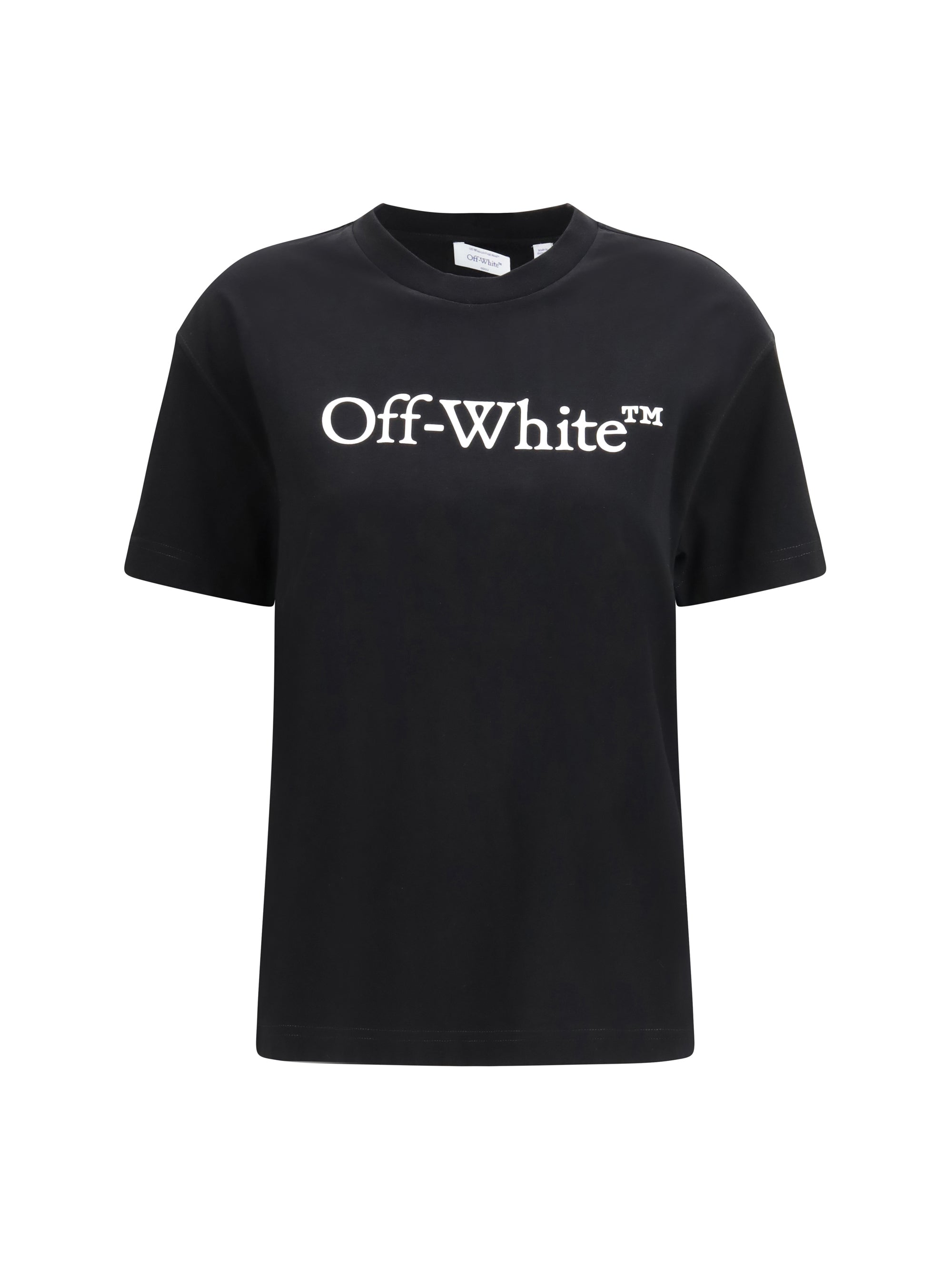 Camiseta con logo estampado de Off-White — Negra