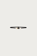 Beaded Stone Belt (Black/Cream Stone)