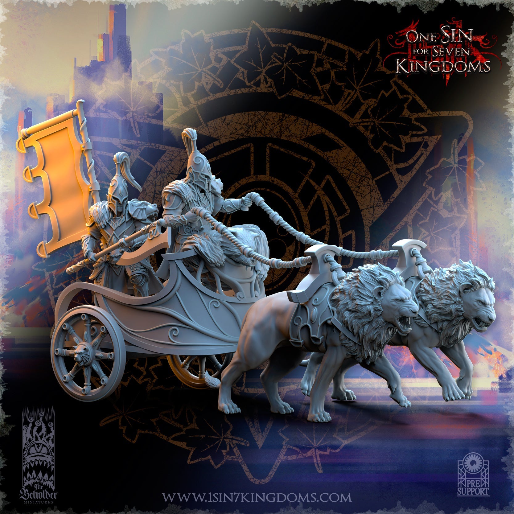 Bear Guardians Chariot, The Beholder Miniatures