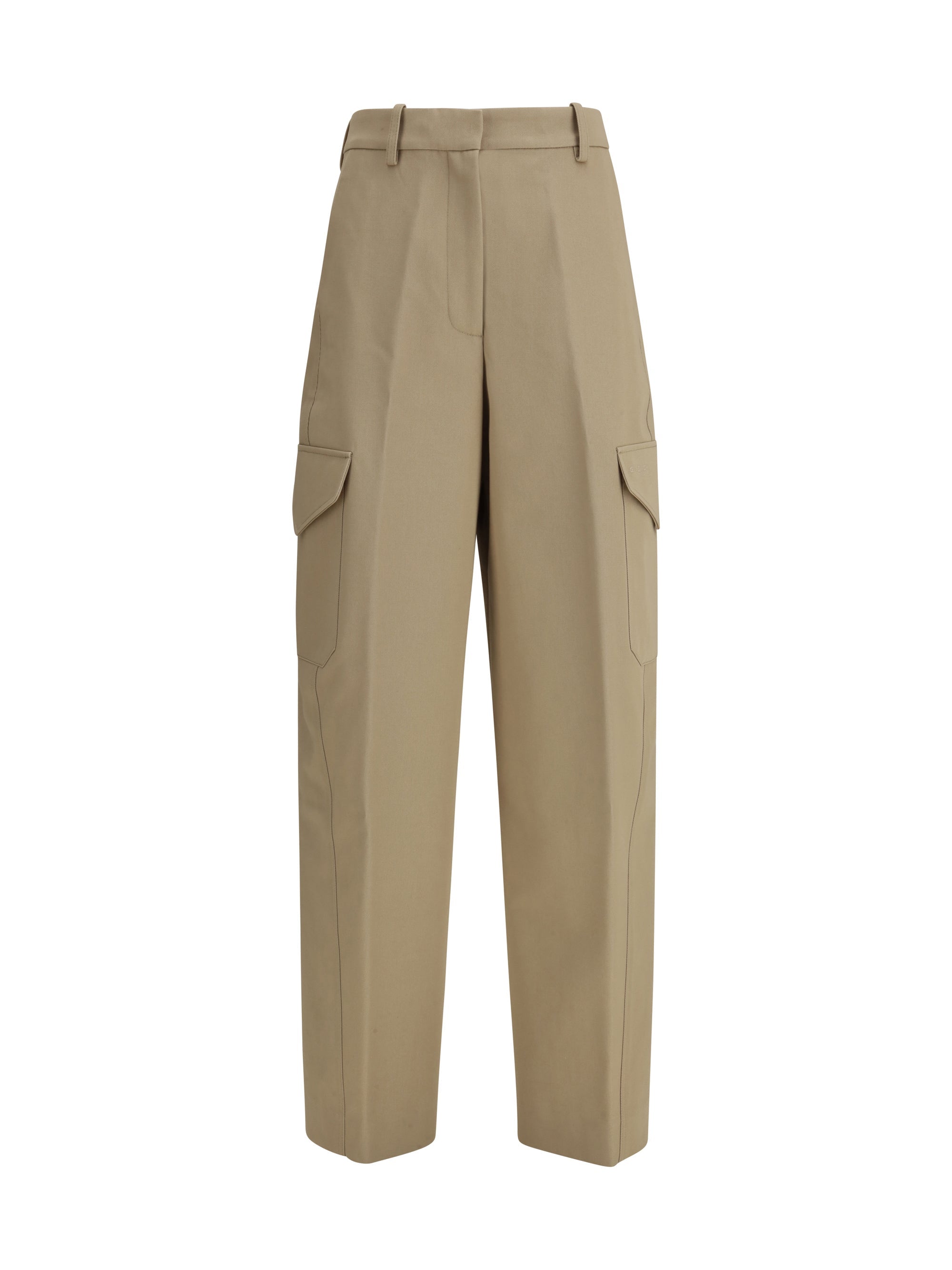 Givenchy Cotton-Wool Blend Cargo Pants — Beige