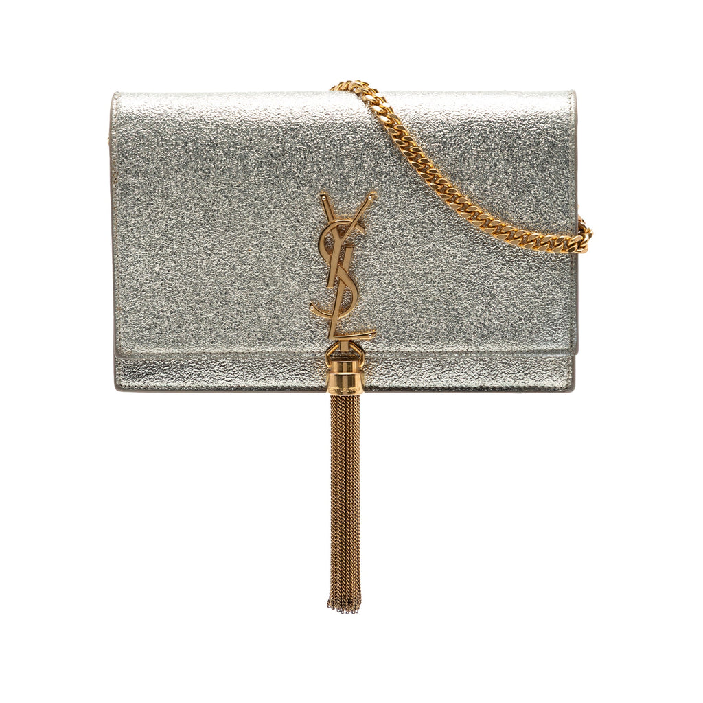Small Metallic Kate Tassel Wallet On Chain