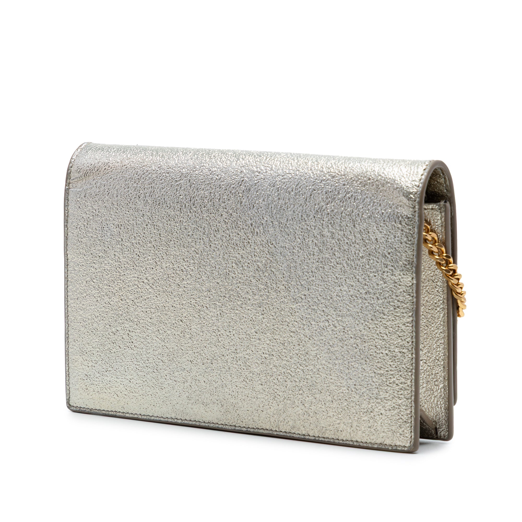 Small Metallic Kate Tassel Wallet On Chain
