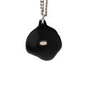 Brass Camellia Resin Strass Pendant Necklace