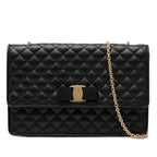 Medium Quilted Leather Vara Ginny Chain Crossbody