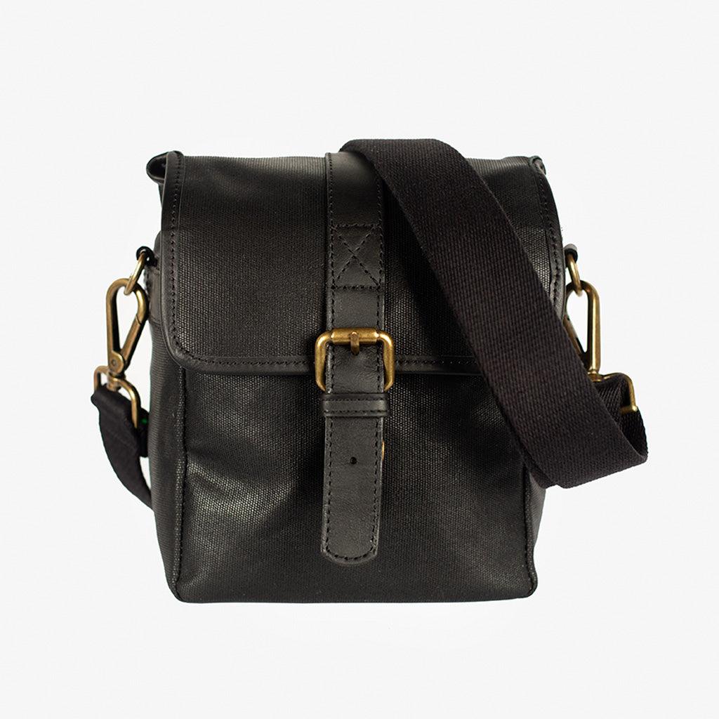 Berlin Black Waxed Canvas Camera Bag