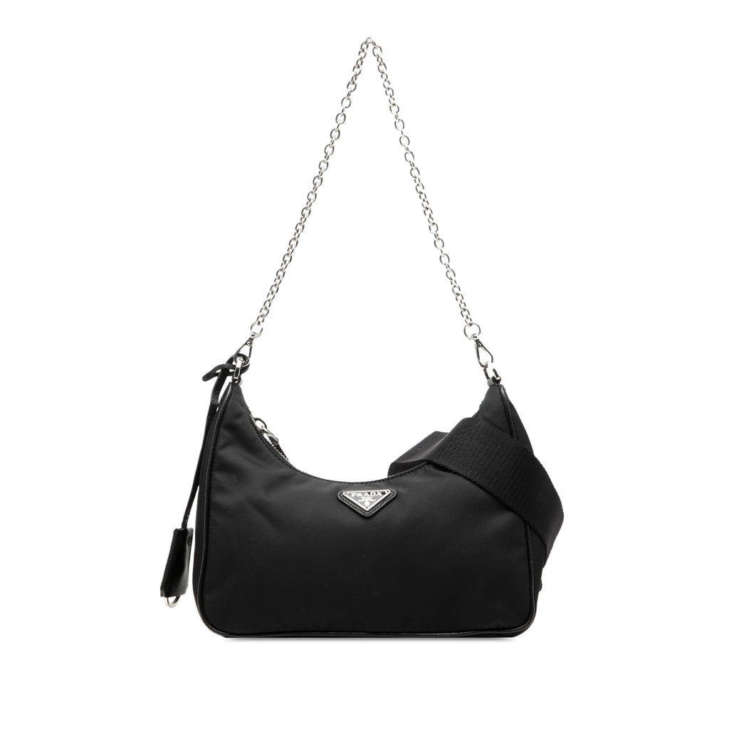 Saffiano Trimmed Re Nylon Re Edition 2005 Satchel