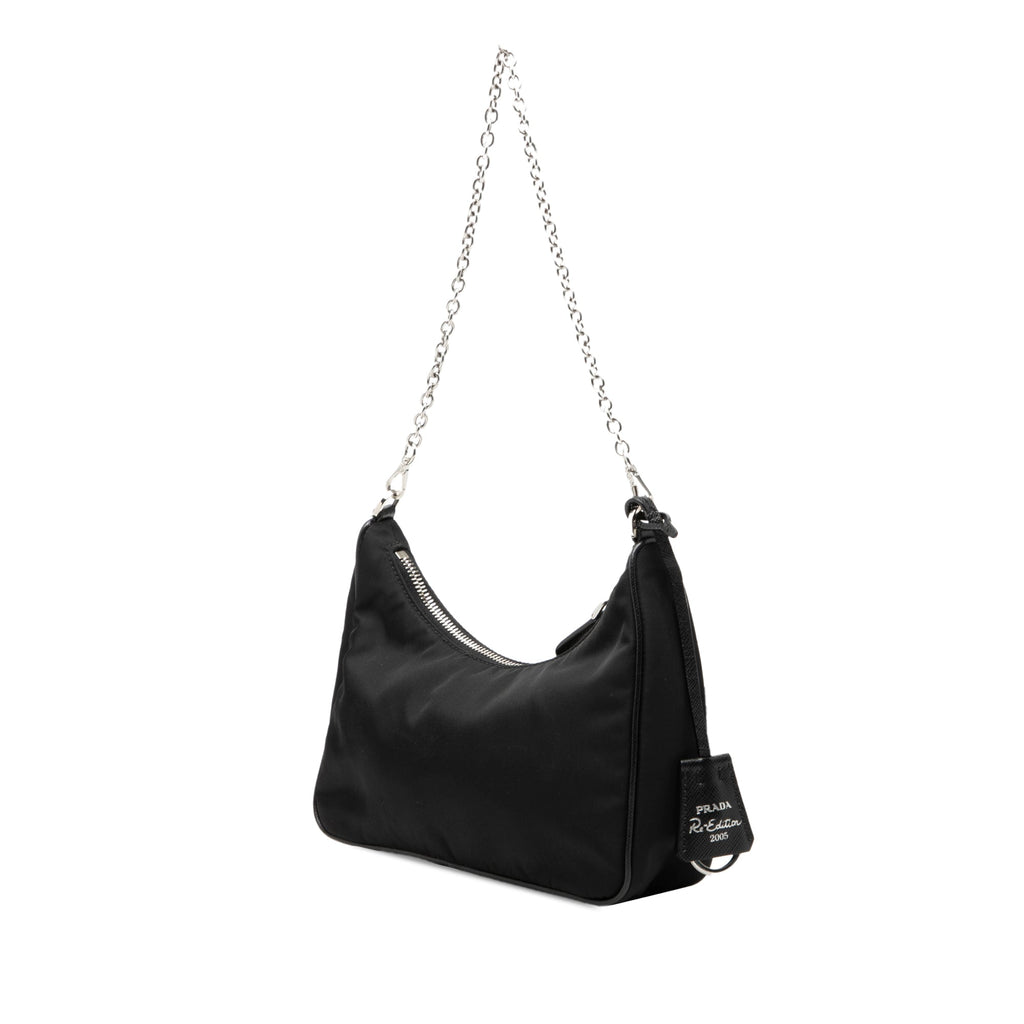 Saffiano Trimmed Re Nylon Re Edition 2005 Satchel