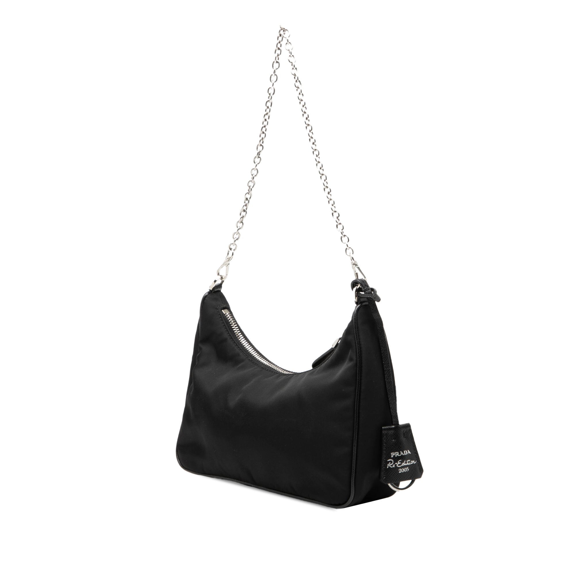 Saffiano Trimmed Re Nylon Re Edition 2005 Satchel