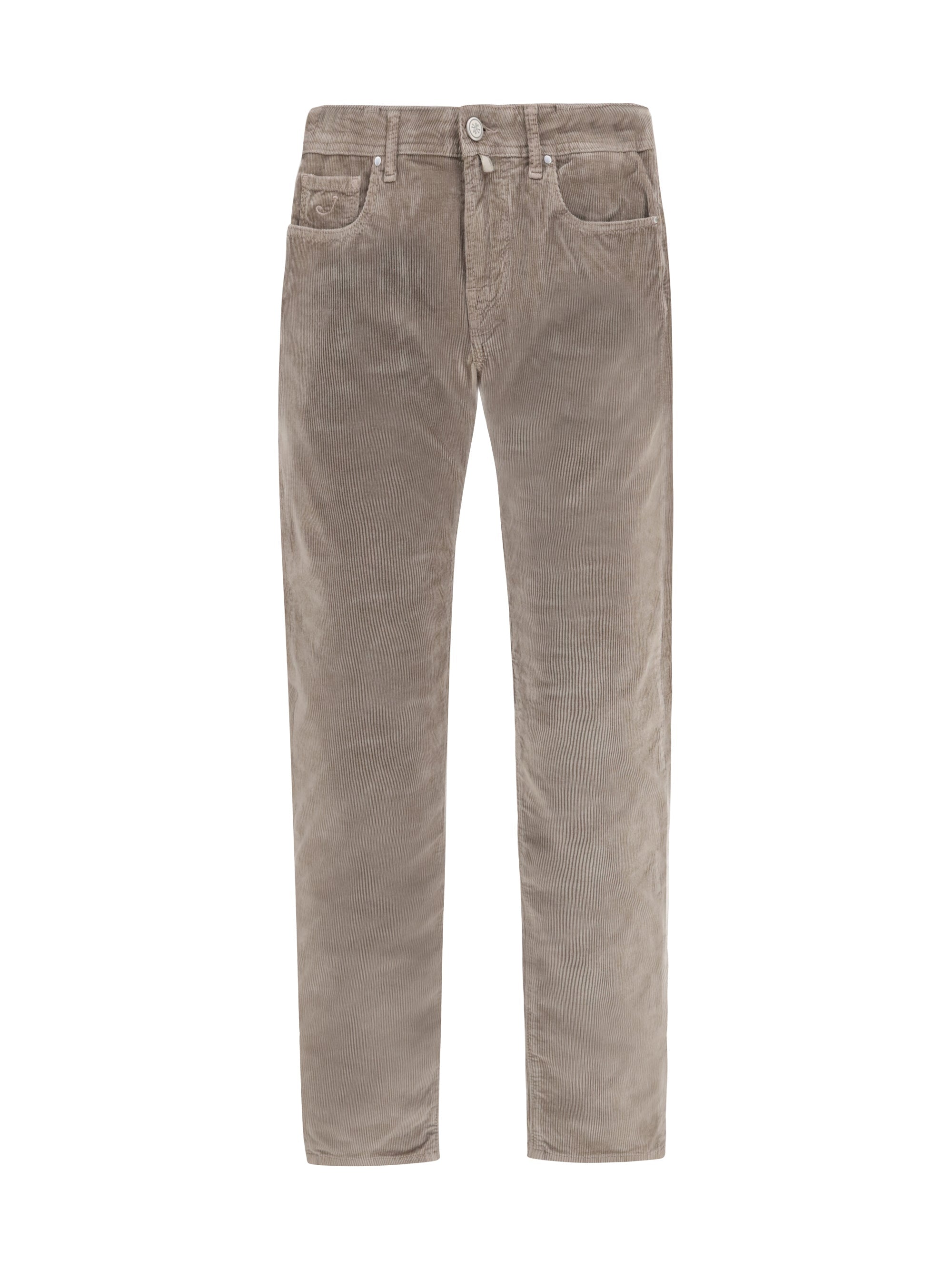 Jacob Cohen Straight-Leg Corduroy Trousers — Gray