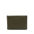 Large Quilted Lambskin Cuba La Habana O Case Clutch