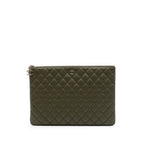Large Quilted Lambskin Cuba La Habana O Case Clutch
