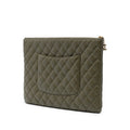 Large Quilted Lambskin Cuba La Habana O Case Clutch