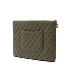 Large Quilted Lambskin Cuba La Habana O Case Clutch