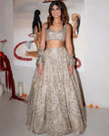 Falaknuma Champagne Chandelier Lehenga Set By KYNAH, Luxury Indian Fashion & Bridal Wear