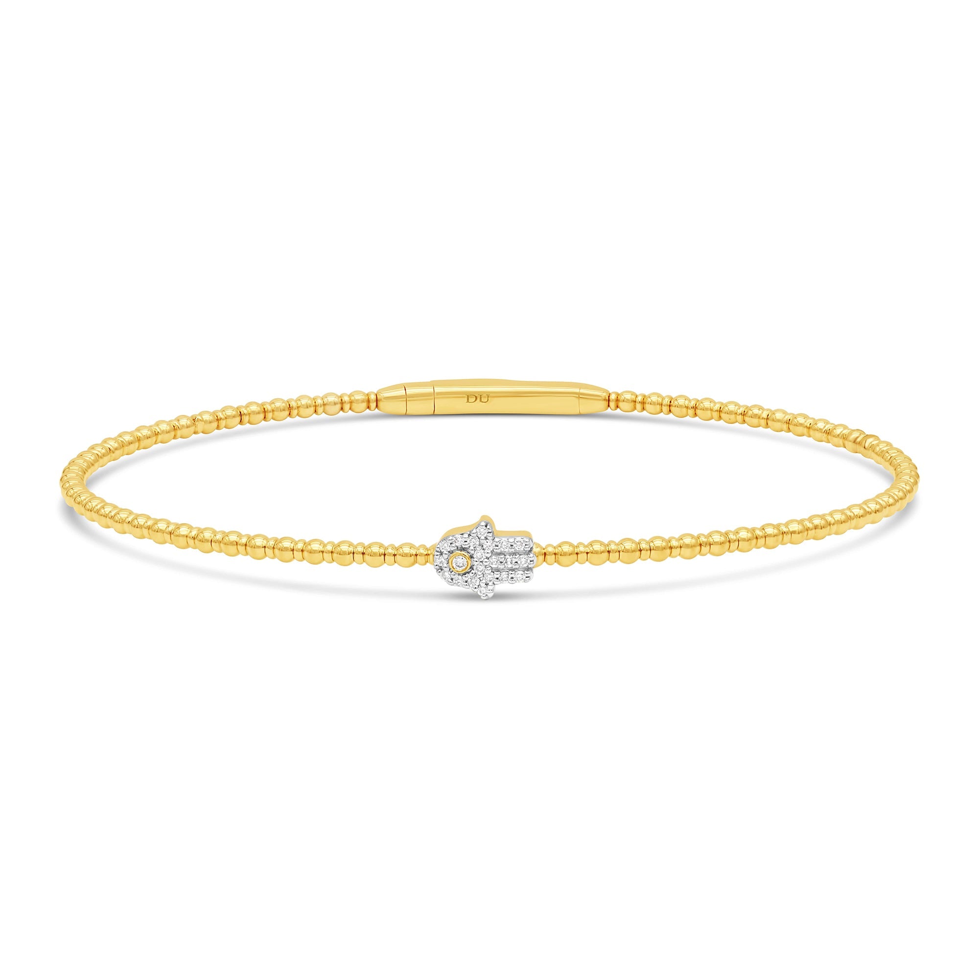 Hamsa Diamond Flex Bangle