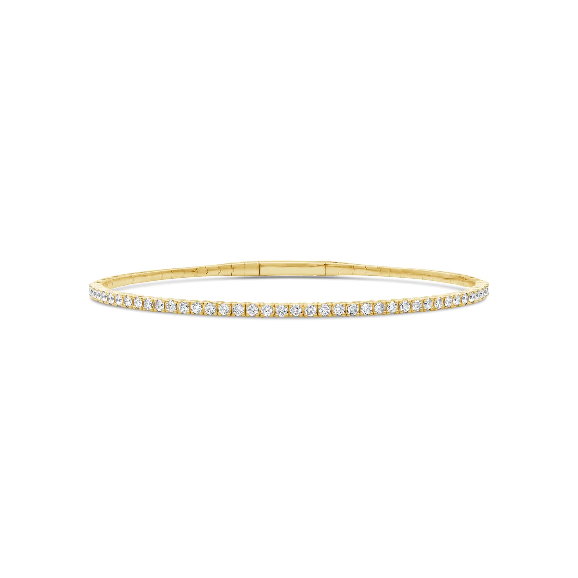 Half Eternity Lab Diamond Flex Bangle