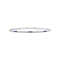 Trio Sapphire and Diamond Flex Bangle