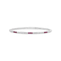 Trio Ruby and Diamond Flex Bangle
