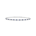 Multi Shape Sapphire and Diamond Flex Bangle