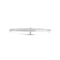 Sideways Cross Diamond Flex Bangle