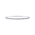 Alternating Sapphire and Diamond Flex Bangle