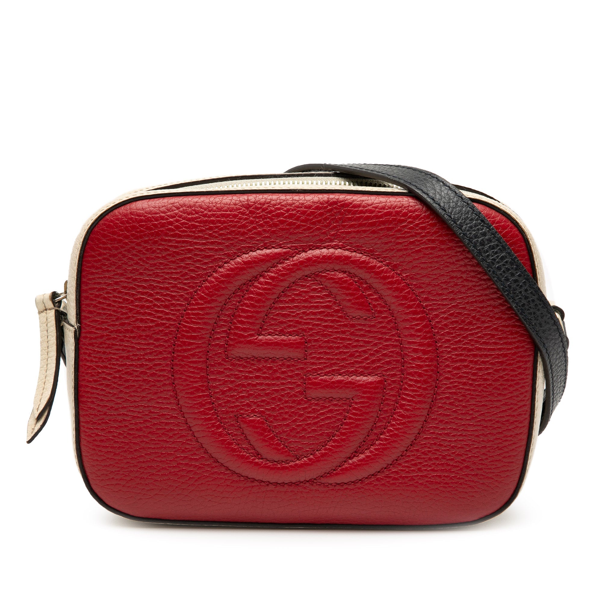 Small Tricolor Leather Soho Disco Crossbody