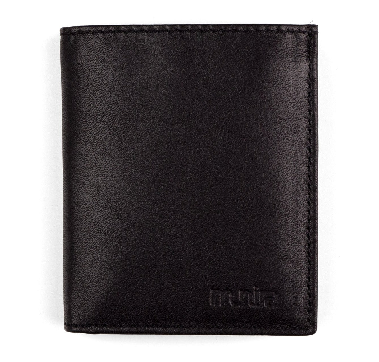 Minimal Black Leather Wallet