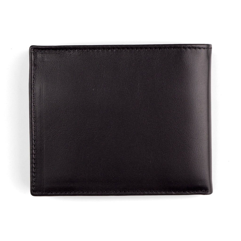 Black Bifold Leather Wallet for Men's
