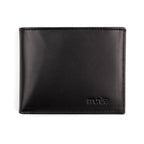 Black Bifold Leather Wallet for Men's