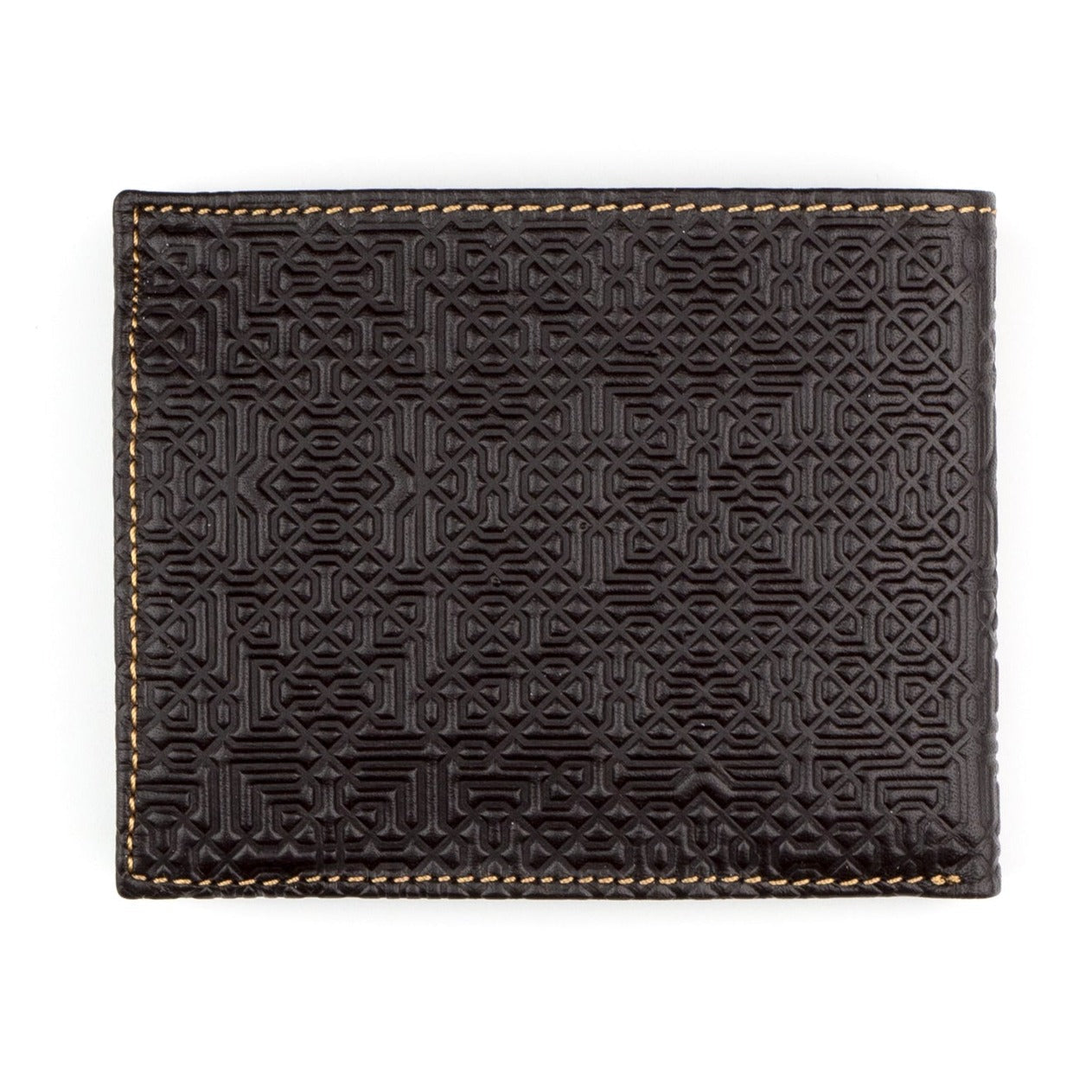 Brown Embossed Leather Wallet Garnata