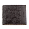 Brown Embossed Leather Wallet Garnata