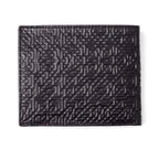Black Bifold Leather Wallet with Coin Pocket Garnata
