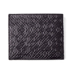 Black Embossed Leather Wallet Garnata