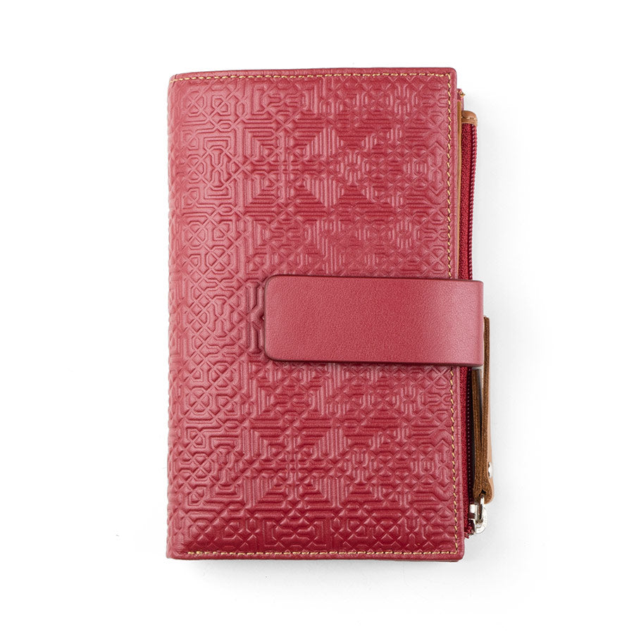 Leather Wallet for Woman Capileira Red