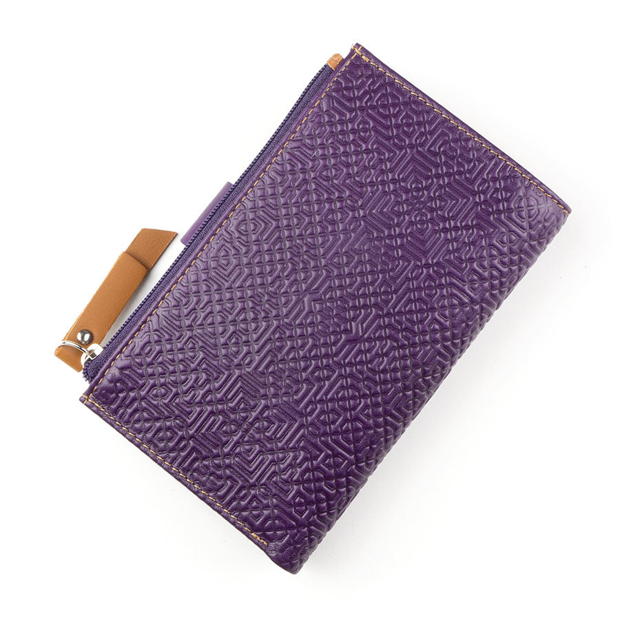 Leather Wallet for Woman Capileira Purple