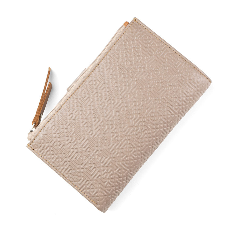 Leather Wallet for Woman Capileira Taupe