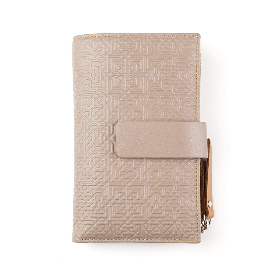 Leather Wallet for Woman Capileira Taupe