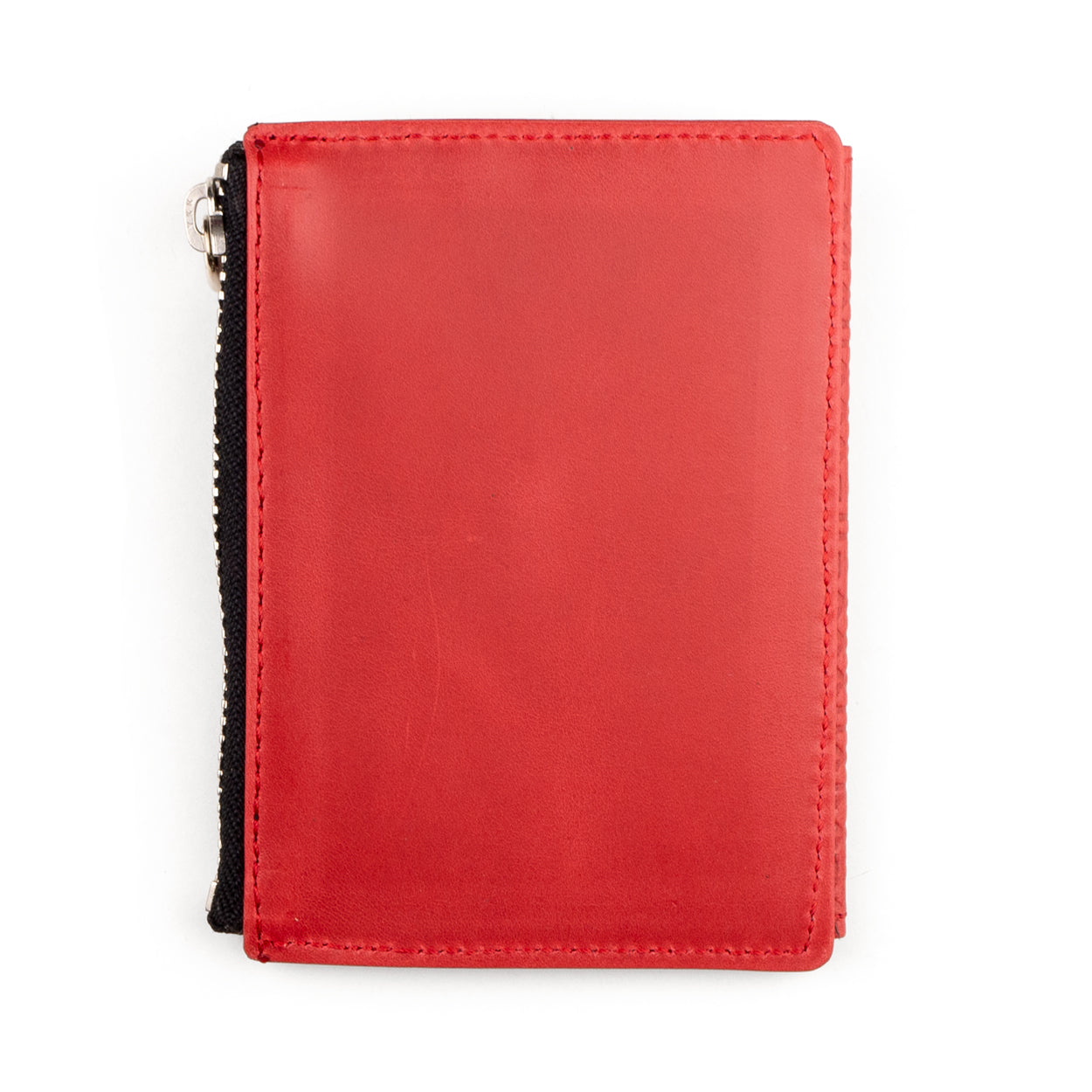 Red Embossed Slim wallet with Coin pocket Farid