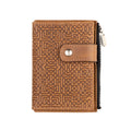 Slim wallet with Coin pocket Farid Dark Brown