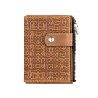 Slim wallet with Coin pocket Farid Dark Brown