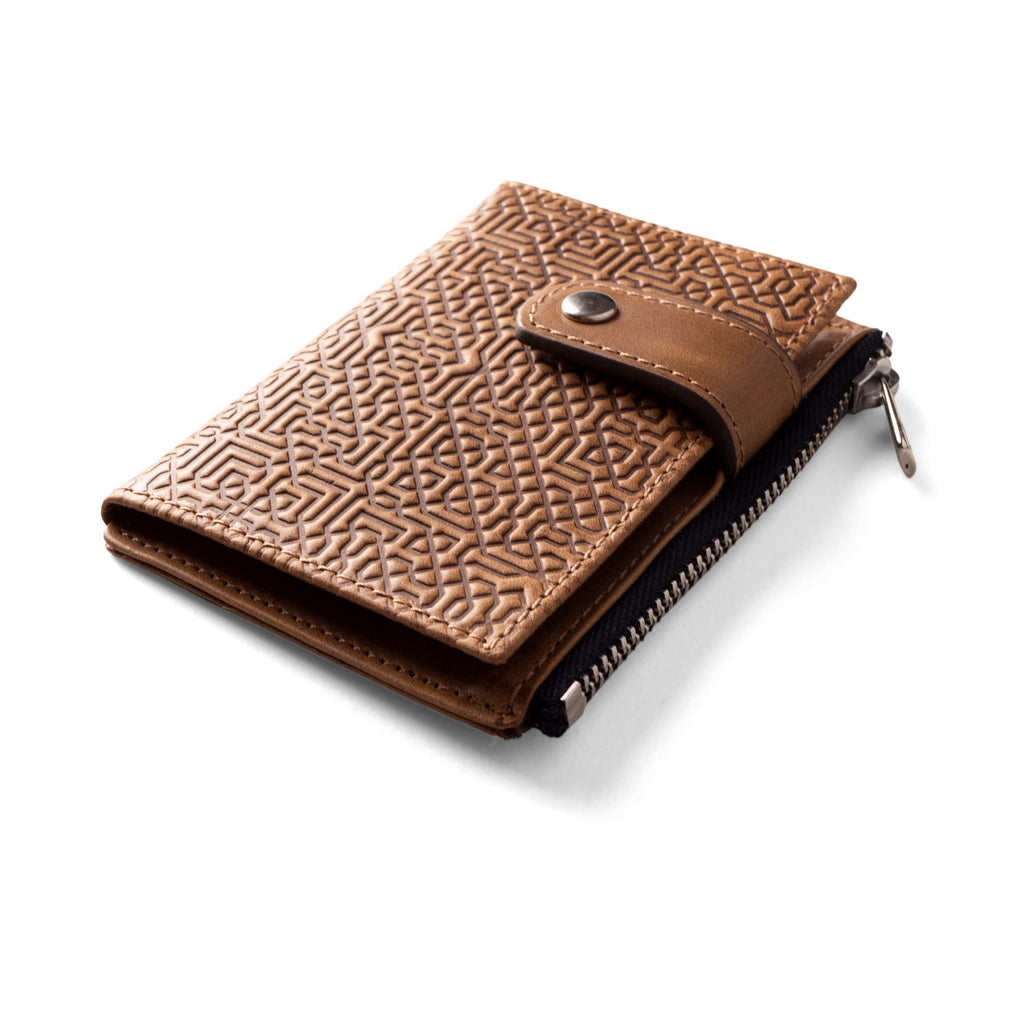 Slim wallet with Coin pocket Farid Dark Brown