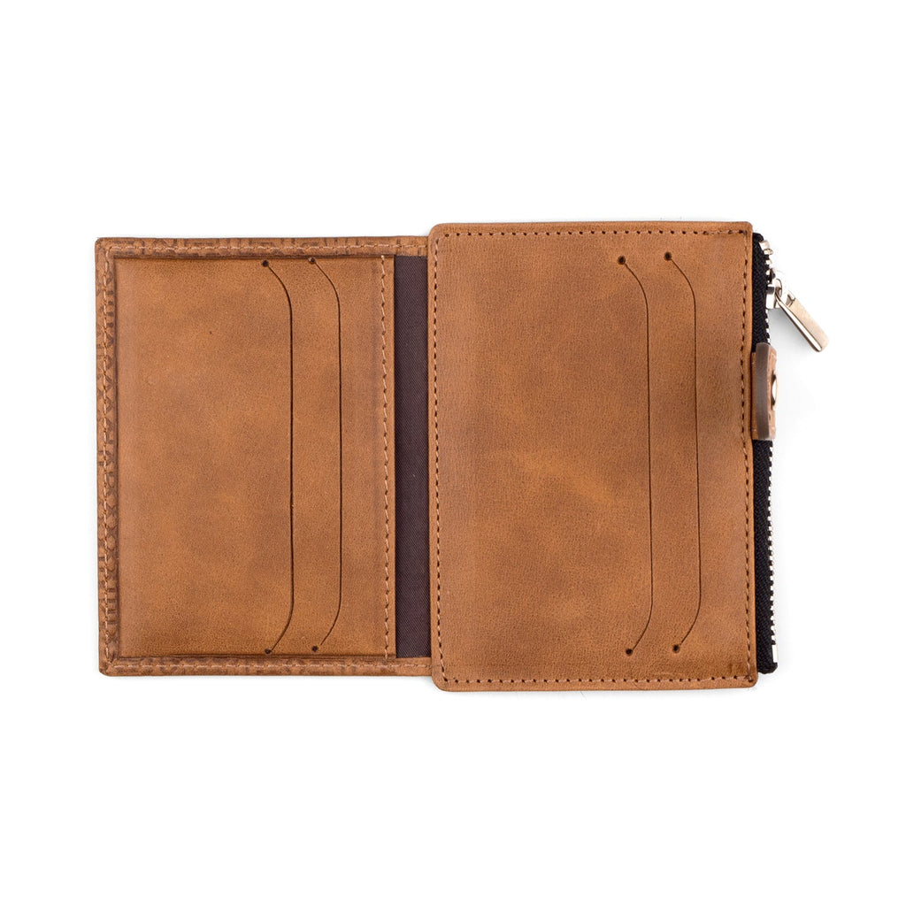 Slim wallet with Coin pocket Farid Dark Brown
